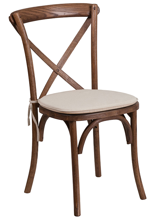 Walnut Wood Crossback Chair