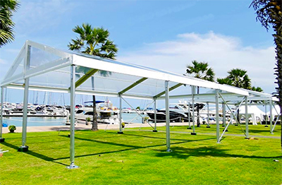 20' Wide Clear Structure Tent